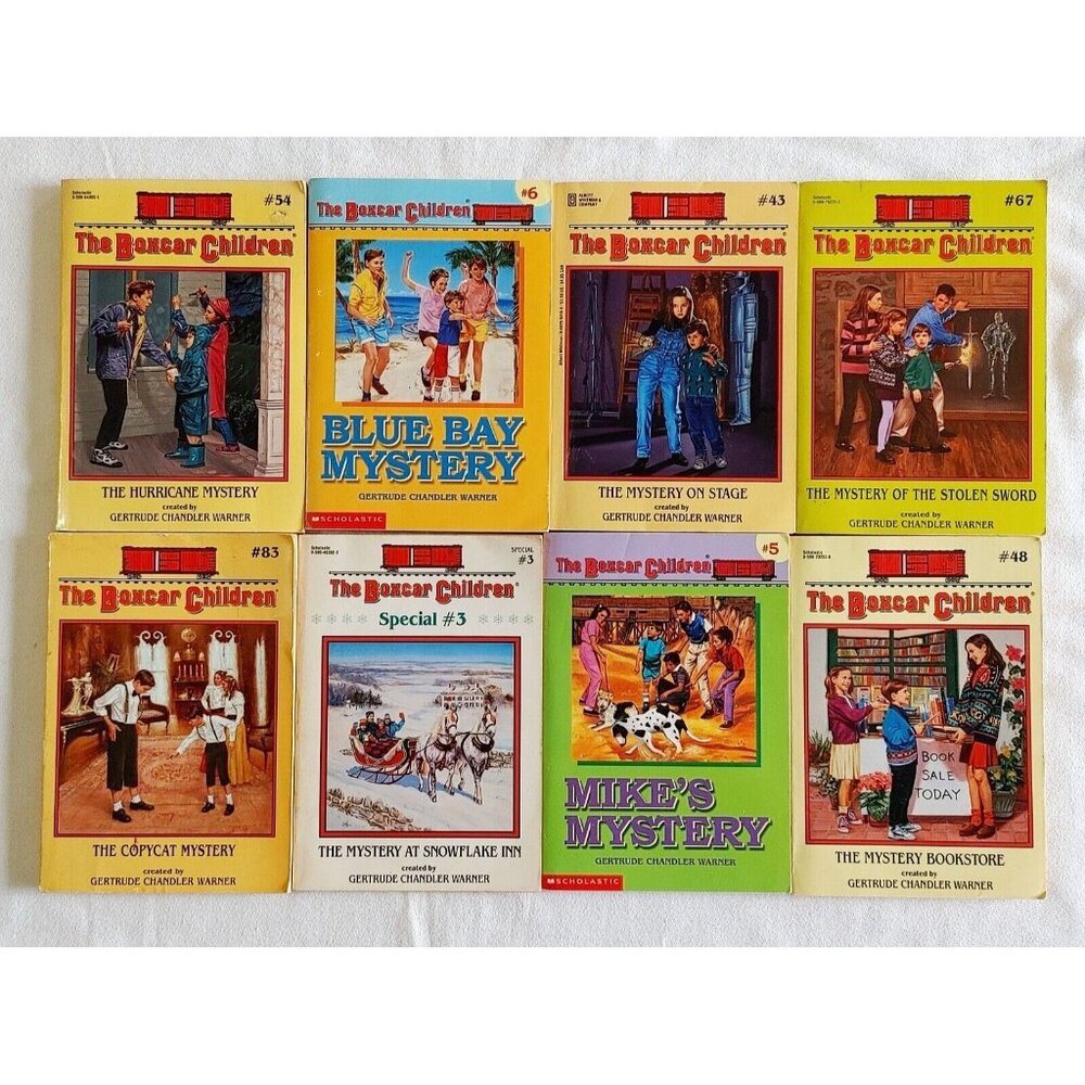 Lot of 6 Boxcar Children books Paperback #6,,43,54,67,83 Special #3